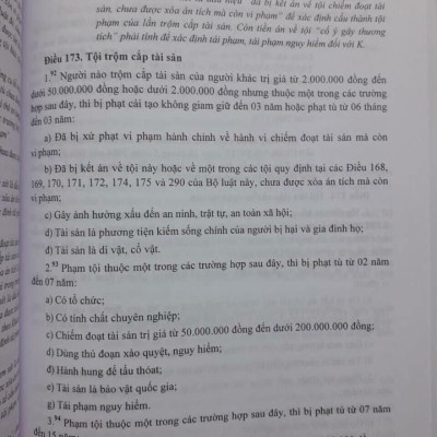 Chỉ Dẫn Tra Cứu, Áp Dụng Bộ Luật Hình Sự Năm 2015 ( Sửa Đổi, Bổ Sung Năm 2017)