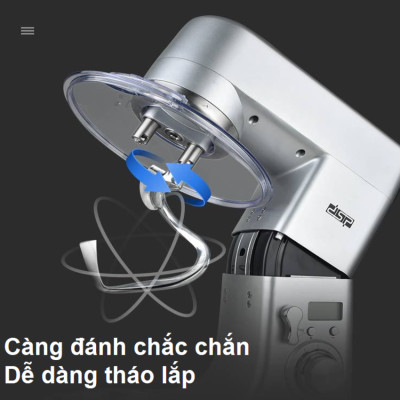 Máy trộn bột, đánh trứng 10 lít cao cấp nhãn hiệu DSP KM3032 Công suất 1500W, Dung tích 10 lít - Bảo Hành Chính Hãng 12 Tháng