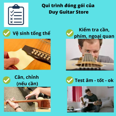 Đàn guitar acoustic DT720 rose wood ghitar chất lượng cao của Duy Guitar Store
