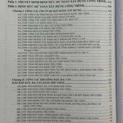 Sách Định Mức Dự Toán Xây Dựng Công Trình sđ, bs năm 2025 theo Thông Tư 08/2025/TT-BXD - Tập 1: Phần Xây Dựng và Khảo Sát (V2581D)