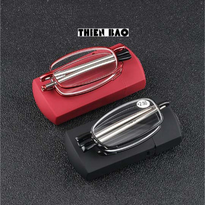 Kính lão thị, viễn thị, kính đọc sách Nam nữ bỏ túi siêu gọn KVN44, tròng Nhật chuẩn độ sáng và rõ cao cấp loại I