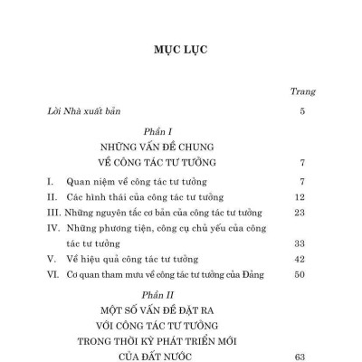 Công tác tư tưởng và những vấn đề đặt ra với công tác tư tưởng trong thời kỳ phát triển mới của đất nước (Xuất bản lần thứ hai, có chỉnh sửa)