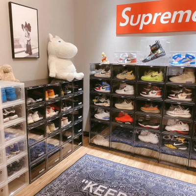 Hộp Đựng Giày Nhựa Cứng Cao Cấp Size Lớn Cửa Nam Châm Lắp Ráp Tiện Lợi Song Anh- Hàng Chính Hãng