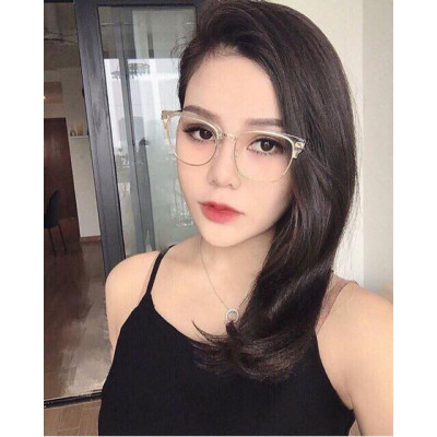 Gọng Kính Cận, Kính Giả Cận Nửa Viền Unisex Thời Trang Ulzzang