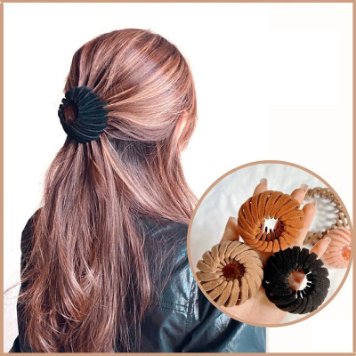 Kẹp búi tóc Hàn Quốc bọc nhung, kẹp tóc tổ chim , kẹp tóc xếp gọn