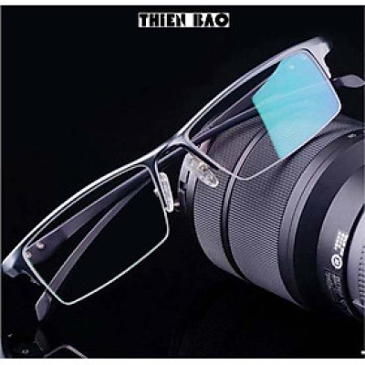 Gọng kính thời trang NAM NỮ 0 độ ( Có bán độ lão thị, viễn thị trung niên) nửa viền thể thao cực đẹp KT17 tròng Nhật bản cao cấp loại I nhẹ nhàng thoải mái