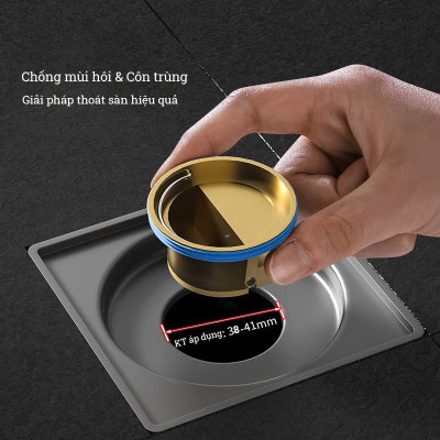 Bộ 2 Nắp Đậy Cống Thoát Nước Bằng Đồng – Giải Pháp Ngăn Mùi Hôi, Côn Trùng Xâm Nhập Loại Tốt