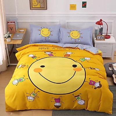 Bộ drap và vỏ chăn cotton Classic Kid VCK2024 ( 4 món )