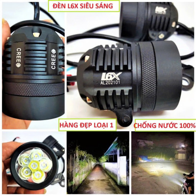 Đèn Trợ Sáng L6X BMI Cho Xe Máy Ô Tô – Ánh Sáng Cực Mạnh, Rọi Xa