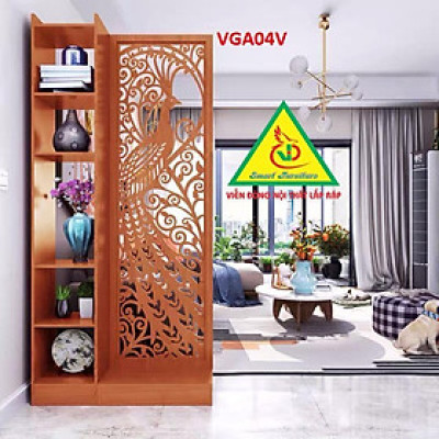 KỆ VÁCH NGĂN PHÒNG KHÁCH , NHÀ BẾP ( 1 VÁCH 1 KỆ) VGA05V