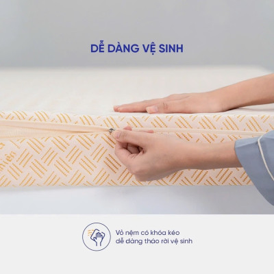 Nệm cao su thiên nhiên Kim Cương Happy Gold