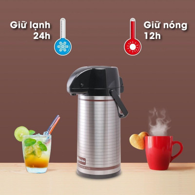 Phích nước nóng Rạng Đông 2.5L INOX RD 2545 ST1.E