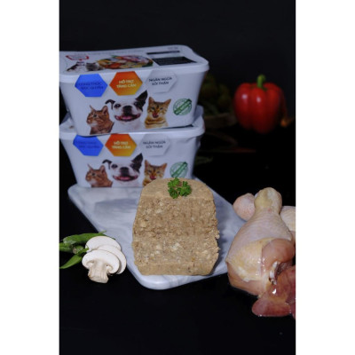 Pate Tươi Cho Chó Mèo THE PET VIET NAM Vị Hỗn Hợp Gà 01kg (Mixed Chicken And Liver)
