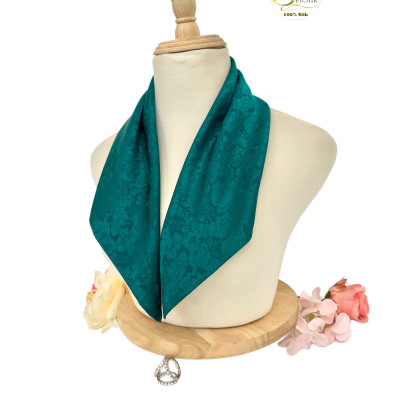 Khăn Lụa Vuông Cao Cấp Dệt Hoa Văn SenSilk 55x55cm, Khăn Lụa Thời Trang, Quà Tặng Lụa Tơ Tằm