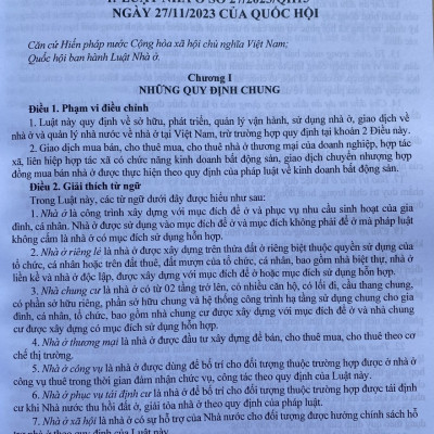 Luật Nhà Ở Và Văn Bản Hướng Dẫn Thi Hành