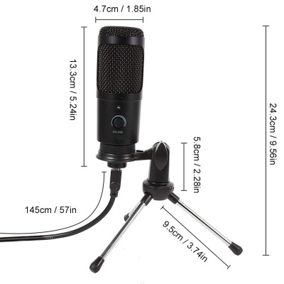 Micro - Mic Thu Âm Khoảng Cách Xa Rõ Và Trong CV Chất Lượng Cao chống ồn, livestream, Hát Karaoke, quay video, ghi âm, Vlog, Chơi game, Học Online trò chuyện qua Zoom Tương thích máy tính để bàn, Laptop, MAC - Hàng chính hãng