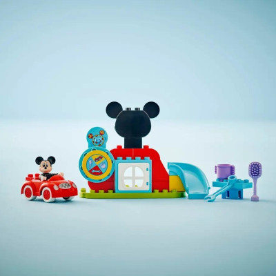 Đồ Chơi Lắp Ráp Nhà Câu Lạc Bộ Mickey Mouse và Xe Hơi - Mickey Mouse Clubhouse And Car - Lego Duplo 10454 (27 Mảnh Ghép)