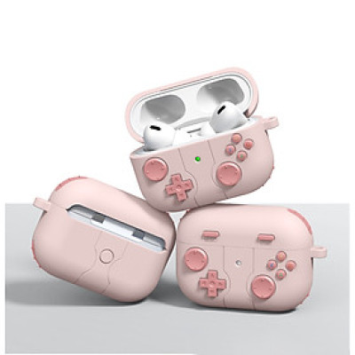 Case vỏ ốp bọc tai nghe dành cho Airpods 4, airpod Pro 2 silicon kèm móc kim loại - HÀNG CHÍNH HÃNG