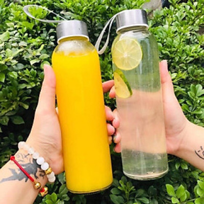 Set 2 bình detox thủy tinh 500ml - BD5