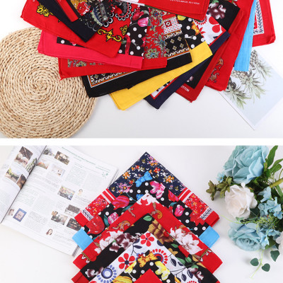 Khăn Bandana phong cách Vintage dễ thương 54x54cm