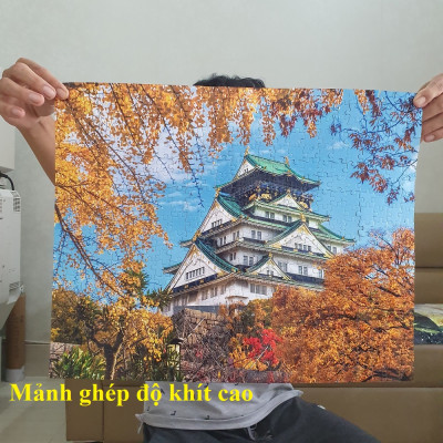 Bộ tranh xếp hình jigsaw puzzle cao cấp 1000 mảnh ghép – Đại Lộ Ngân Hạnh, Tokyo