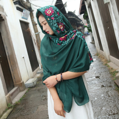 Khăn choàng thêu đa năng phong các vintage dễ thương SKC52