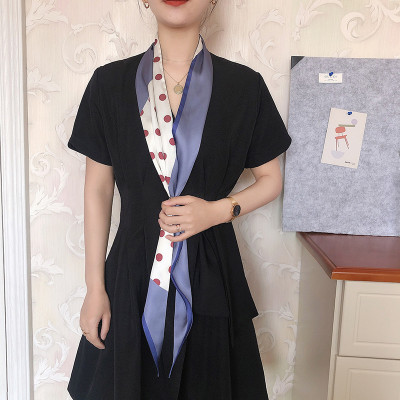 Khăn lụa turban kiểu dài mẫu mới Vingate dễ thương AKL96 (15x160cm)