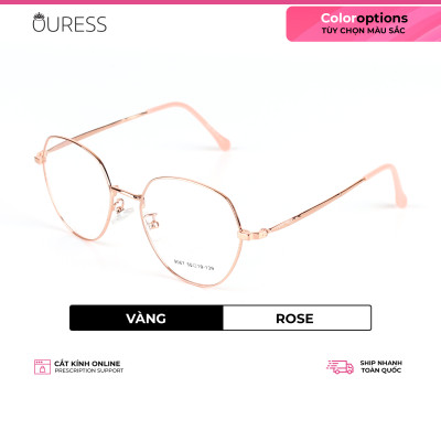 Gọng kính hợp kim thời trang nam nữ siêu nhẹ siêu bền OURESS 9067