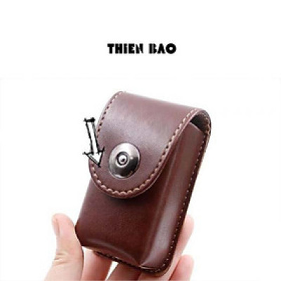Bao da có đai đeo hông làm thủ công HANDMADE BD05 chuyên dùng để đựng kính lão thị, viễn thị gấp gọn KT 8*4*3CM
