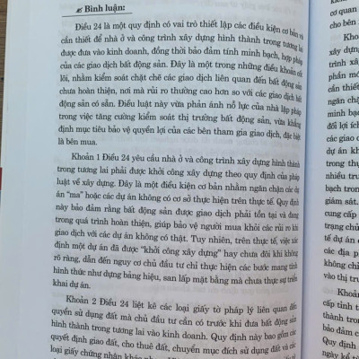 Tổng luận và bình giải Luật Kinh doanh Bất động sản năm 2023 (sửa đổi, bổ sung năm 2024)