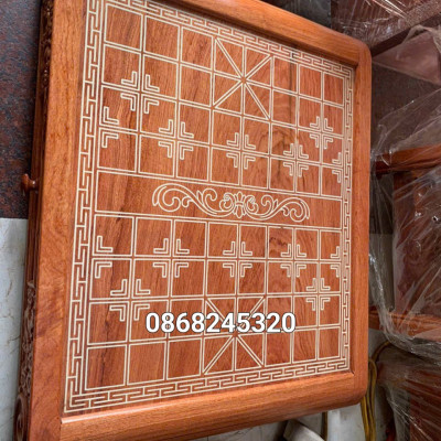 Bàn cờ tướng bằng gỗ hương đá tuyệt đẹp kt 55×60×8cm