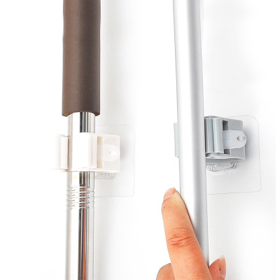 Kẹp Dính Tường Treo Chổi - Cây Lau Nhà, Luôn Gọn Gàng, Sử Dụng, Kẹp Có Miếng Dán Siêu Chắc, Khô Ráo. TakyHome 4028