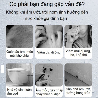 Máy hút ẩm kiêm lọc không khí cao cấp Philips DE5205/00 Cảm biến chất lượng không khí: 4 màu cho diện tích 31-40（㎡ ) - HÀNG NHẬP KHẨU