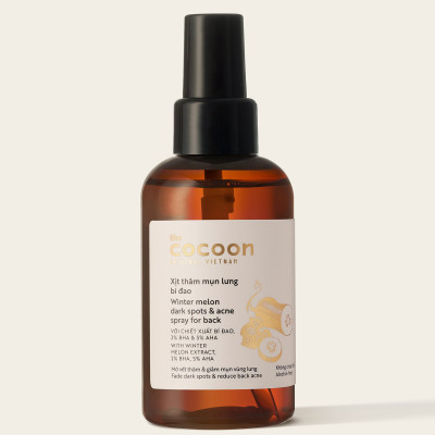 Xịt thâm mụn lưng bí đao cocoon 140ml Thuần Chay