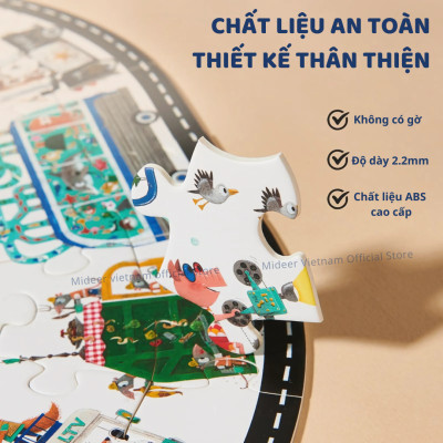 Đồ Chơi Xếp Hình Đại Dương 104 Mảnh Wonderful Ocean Mideer Vali Gift Box Puzzle