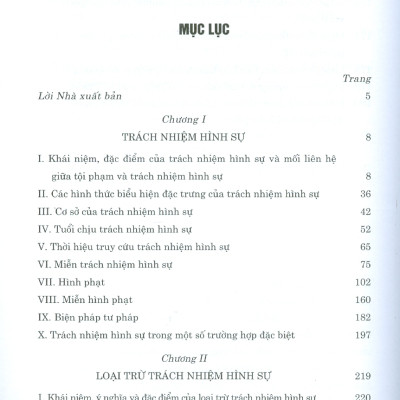 TRÁCH NHIỆM HÌNH SỰ VÀ LOẠI TRỪ TRÁCH NHIỆM HÌNH SỰ (Sách chuyên khảo) (Tái bản lần thứ hai, có sửa chữa, bổ sung)