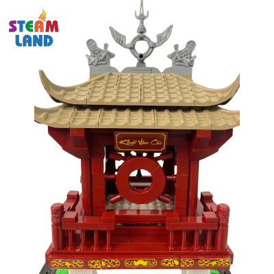 Bộ Lắp Ráp Mô Hình Steamland - Khuê Văn Các | 666 Chi Tiết | Quà Lưu Niệm Đặc Biệt Cho Trẻ Từ 6 Tuổi | Chất Liệu Nhựa ABS An Toàn