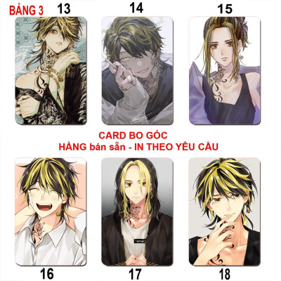 Card hình Hanemiya kazutora 6 ảnh khác nhau/ Thẻ card Hanemiya Kazutora Tokyo Revengers