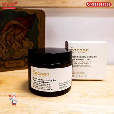 Thạch hoa hồng dưỡng ẩm cocoon 30ml - 100ml - kem dưỡng ẩm