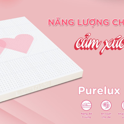 Nệm Cao Su Thiên Nhiên Kim Cương Purelux- 3’Zone