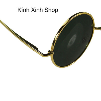 Kính Mắt Gọng Tròn Nhỏ Kim loại Bản Dày Cao Cấp Phong cách Nghệ Sĩ