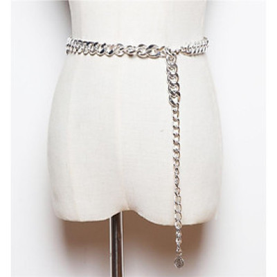 Chuỗi xích thắt lưng 3 tầng đồng xu cổ độc lạ chất