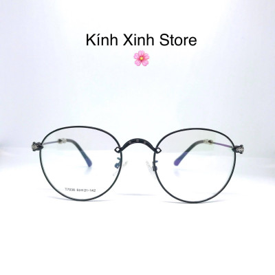 Kính Mắt tròn họa tiết đẳng cấp - Hàng cao cấp (ĐEN)