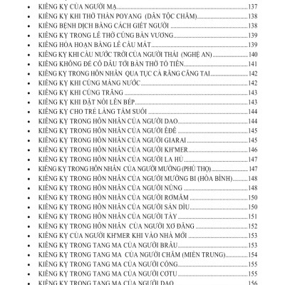 Kiêng Và Cấm Kỵ Của Người Việt Xưa Và Nay