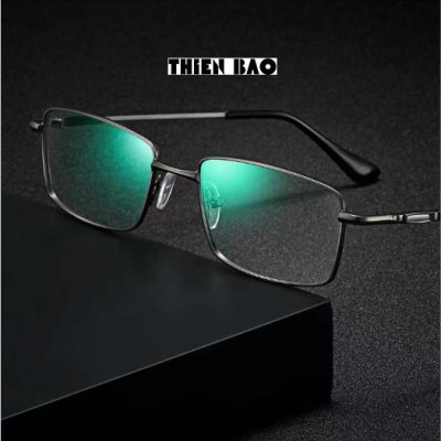 Kính viễn thị, kính lão thị trung niên Nam nữ toàn viền titanium siêu dẻo nhẹ bền KV60Đ tròng Nhật