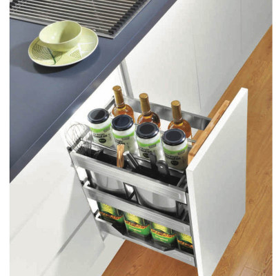 Giá dao thớt gia vị đa năng cho tủ bếp chất liệu inox hộp chính hãng Grob