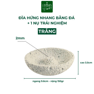 Đế Hứng Nhang Thảo Mộc Bằng Đá Phong Cách Wabi Sabi Trang Trí Nhà Bàn Thờ Thiền
