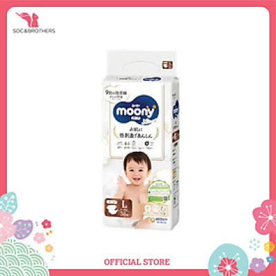 Bỉm dán cao cấp Moony Natural Organic size L38 -1905
