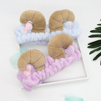 Băng Đô Cài Tóc Cừu 3D Vải Nhung Mềm Mại Dễ Thương