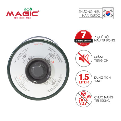 Máy Làm Sữa Hạt Đa Năng Giảm Tiếng Ồn Magic Eco AC -141 (1.5 Lít) - Hàng chính hãng